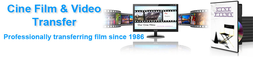 Cine and video transfer services. How to transfer your old video and cine reels of film.