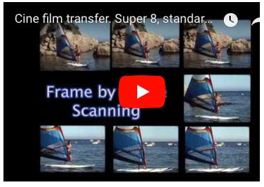 Youtube video showing cine film frame by frame telecine system